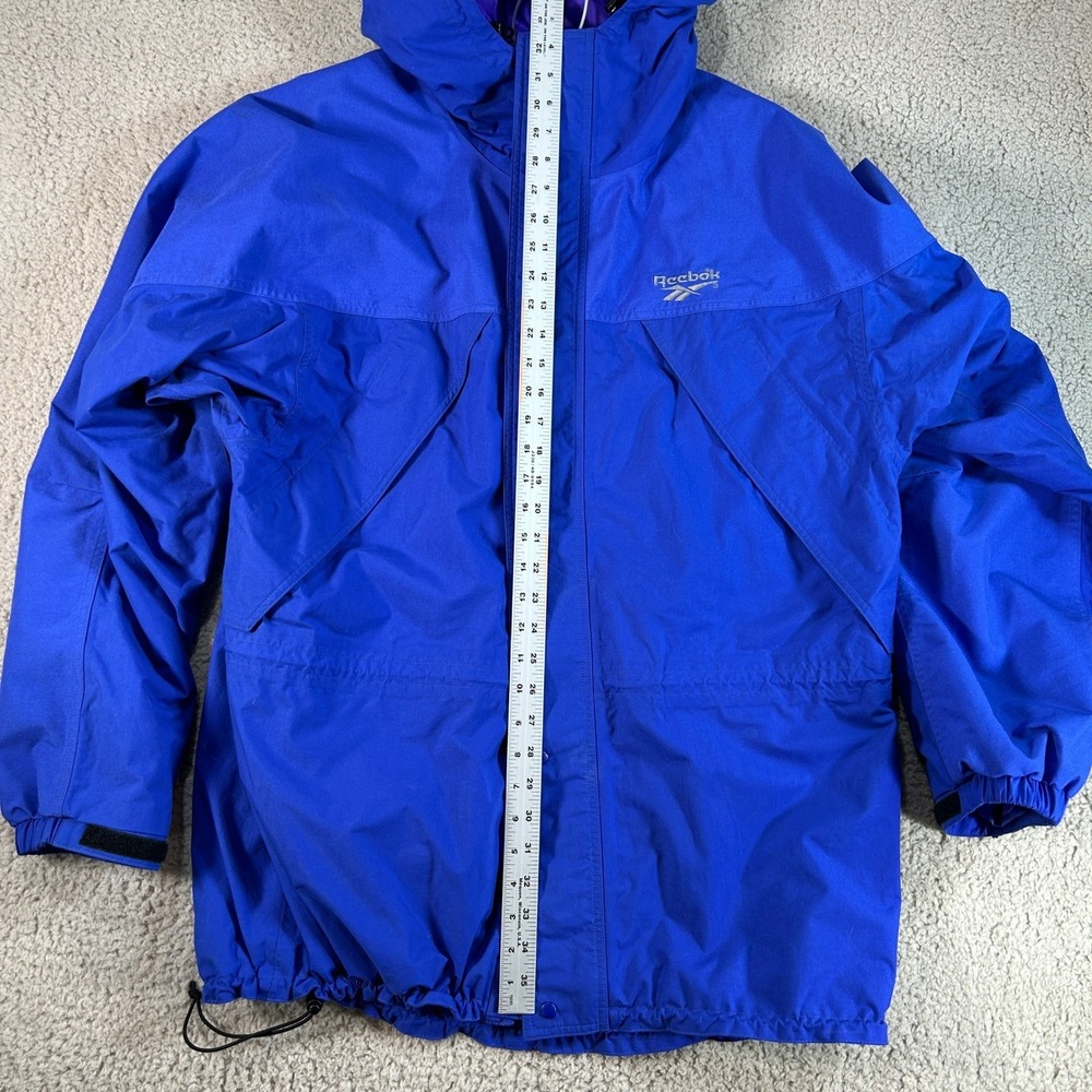 Reebok Outdoor Mens XL Blue Entrant GII Waterproof Hooded Parka Jacket OUM31001 - Picture 11 of 16